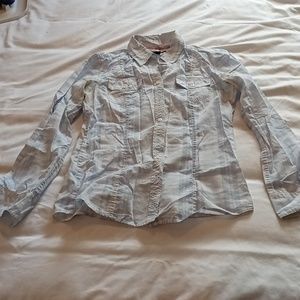 Plaid button down shirt